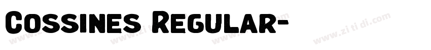 Cossines Regular字体转换 Cossines Regular字体转换